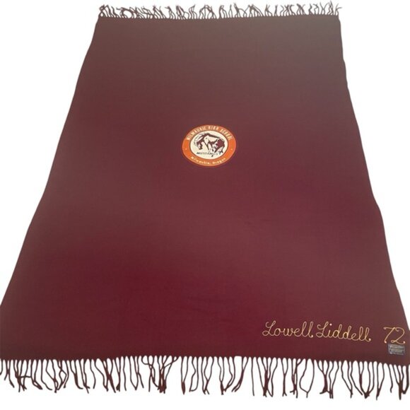 NEW Vintage Pendleton Wool Blanket Milwaukie Oregon HS Robe-in-bag NOS Throw - Picture 2 of 7